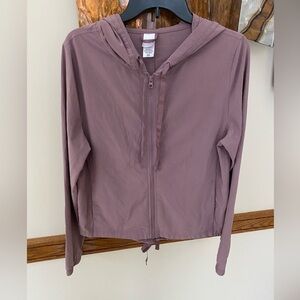 Victoria Secret Womens Purple Long Sleeve Lightweight Full Zip Jacket S